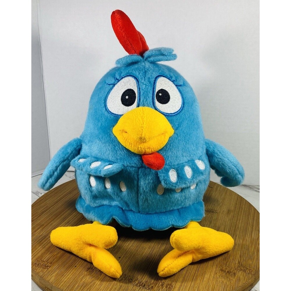 BROMELIA 2017 Lottie Dottie Blue Chicken Plush Stuffed Animal Toy 15”